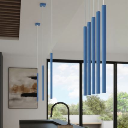 PASTELO pendant light on cord 1xG9/8W/230V blue