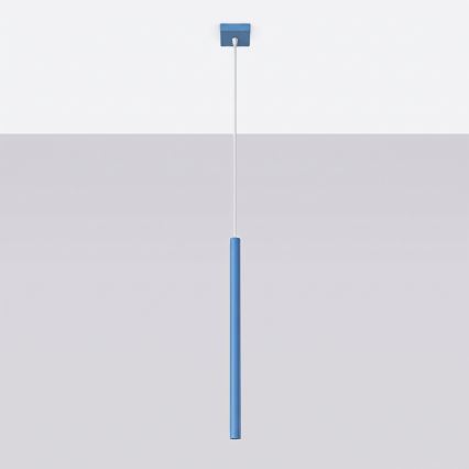 PASTELO pendant light on cord 1xG9/8W/230V blue