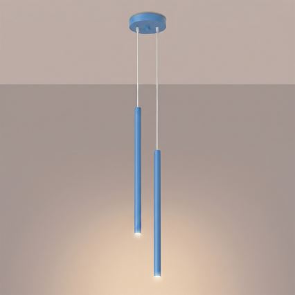 PASTELO cable pendant light 2xG9/8W/230V blue