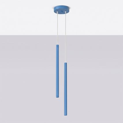 PASTELO cable pendant light 2xG9/8W/230V blue