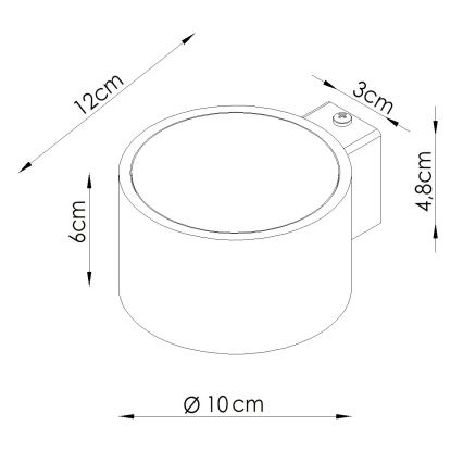 MODO Wall Light 1xGX53/10W/230V Orange