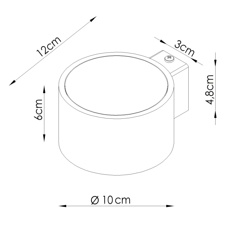 MODO Wall Light 1xGX53/10W/230V Green
