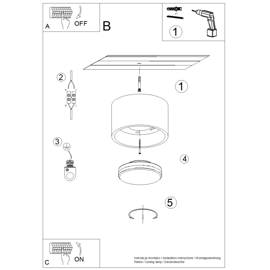 MODO Spotlight 1x GX53/10W/230V, Red