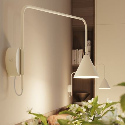 NOX Wall Light 1xE14/10W/230V, Cream