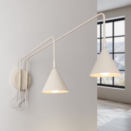NOX Wall Light 2x E14/10W/230V Cream