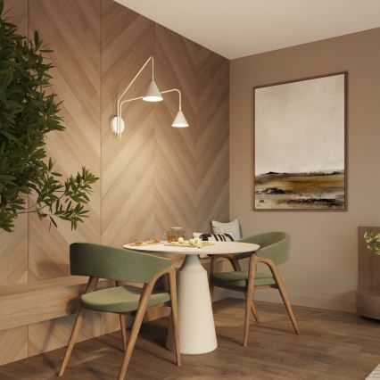 NOX Wall Light 2x E14/10W/230V Cream