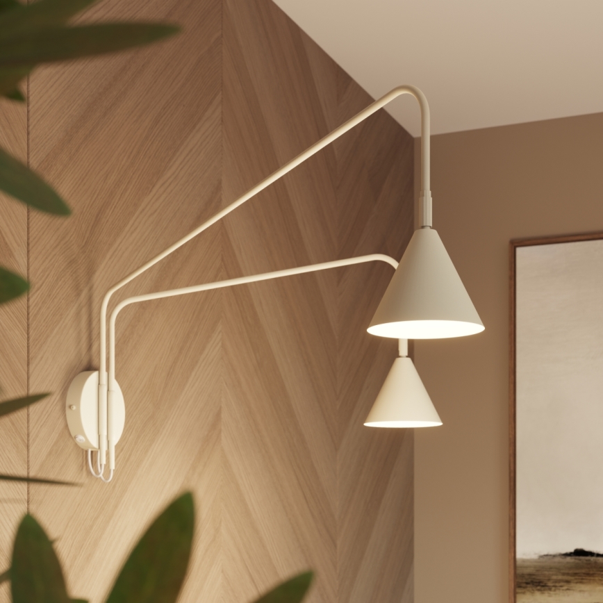 NOX Wall Light 2x E14/10W/230V Cream