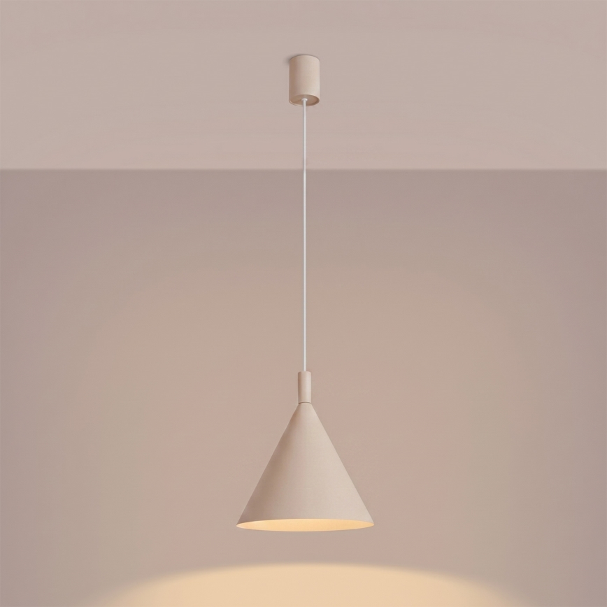 NOX cable-hung pendant 1xE27/15W/230V cream