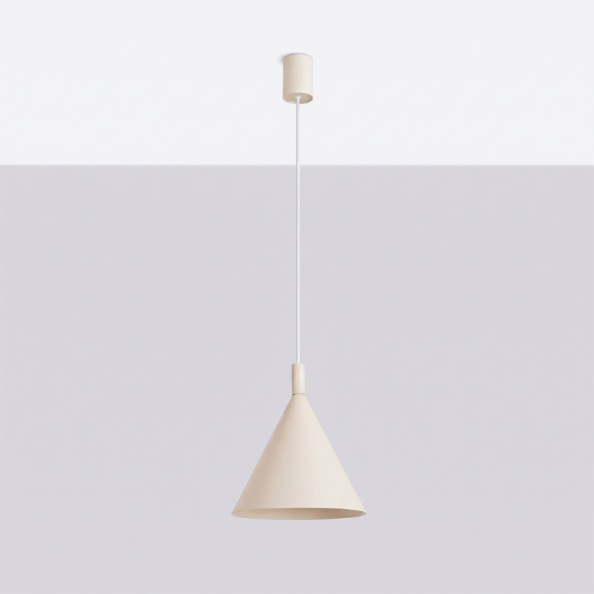 NOX cable-hung pendant 1xE27/15W/230V cream