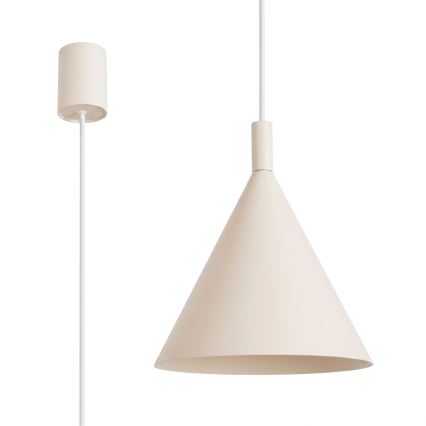 NOX cable-hung pendant 1xE27/15W/230V cream