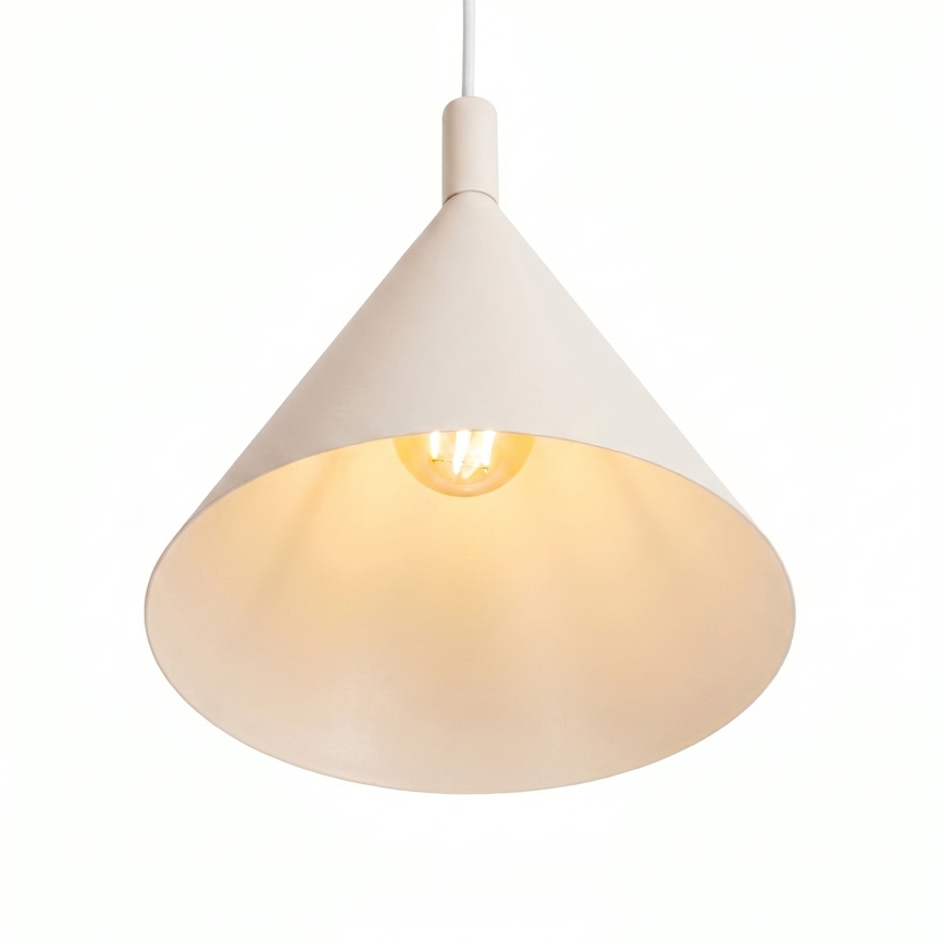 NOX cable-hung pendant 1xE27/15W/230V cream