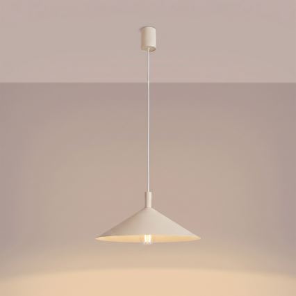 NOX Cable-Suspended Pendant Light 1xE27/15W/230V — Cream