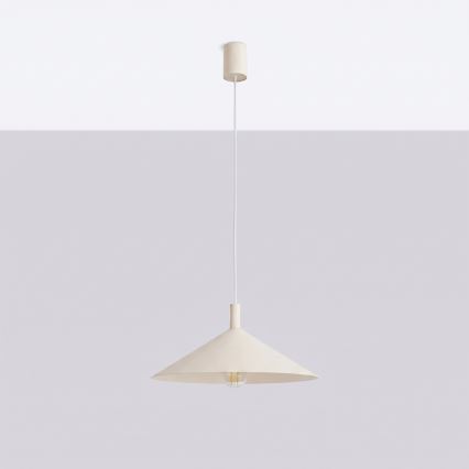 NOX Cable-Suspended Pendant Light 1xE27/15W/230V — Cream