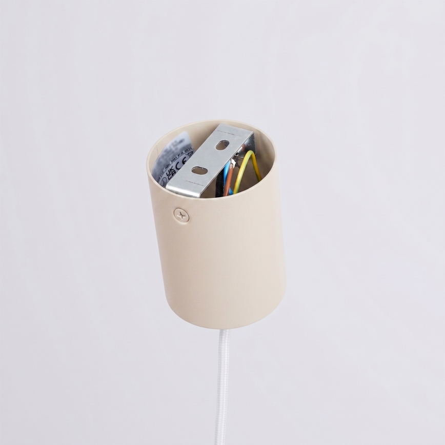 NOX Cable-Suspended Pendant Light 1xE27/15W/230V — Cream
