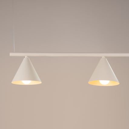NOX Cable-Suspended Chandelier 4xE14/10W/230V – Cream