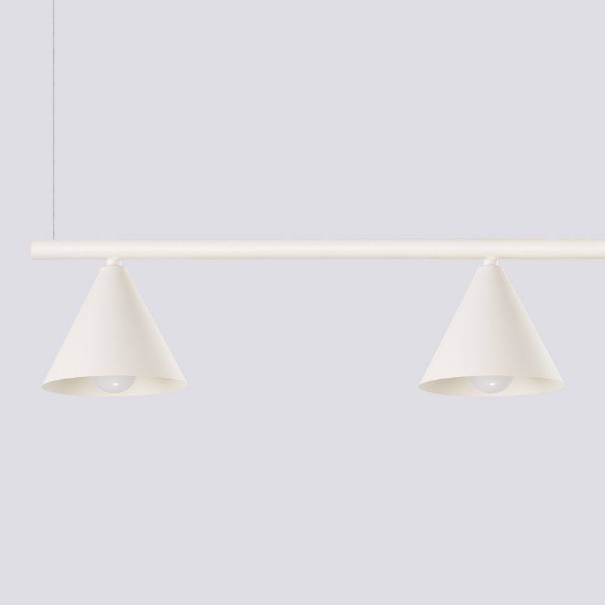 NOX Cable-Suspended Chandelier 4xE14/10W/230V – Cream