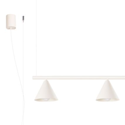 NOX Cable-Suspended Chandelier 4xE14/10W/230V – Cream
