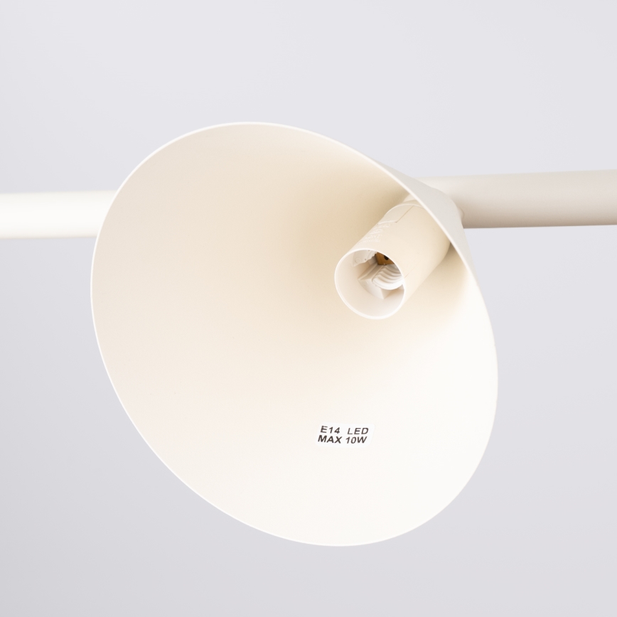 NOX Cable-Suspended Chandelier 4xE14/10W/230V – Cream
