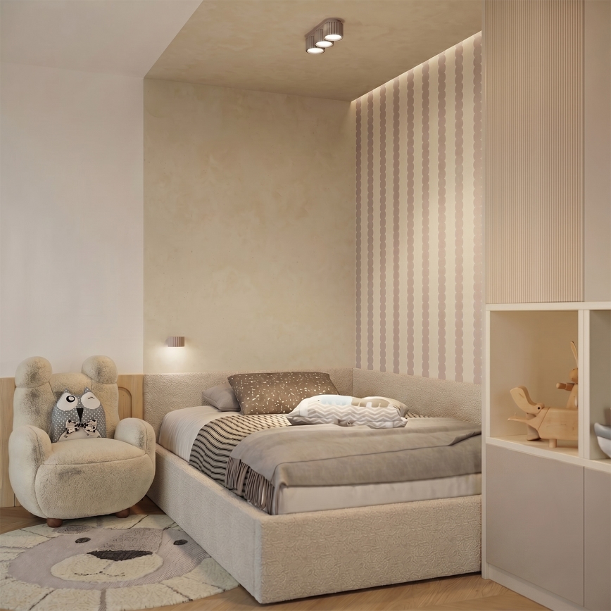 AURA wall light 1xGX53/10W/230V taupe
