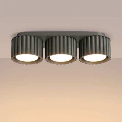 AURA 3xGX53/10W/230V Spotlight, Black