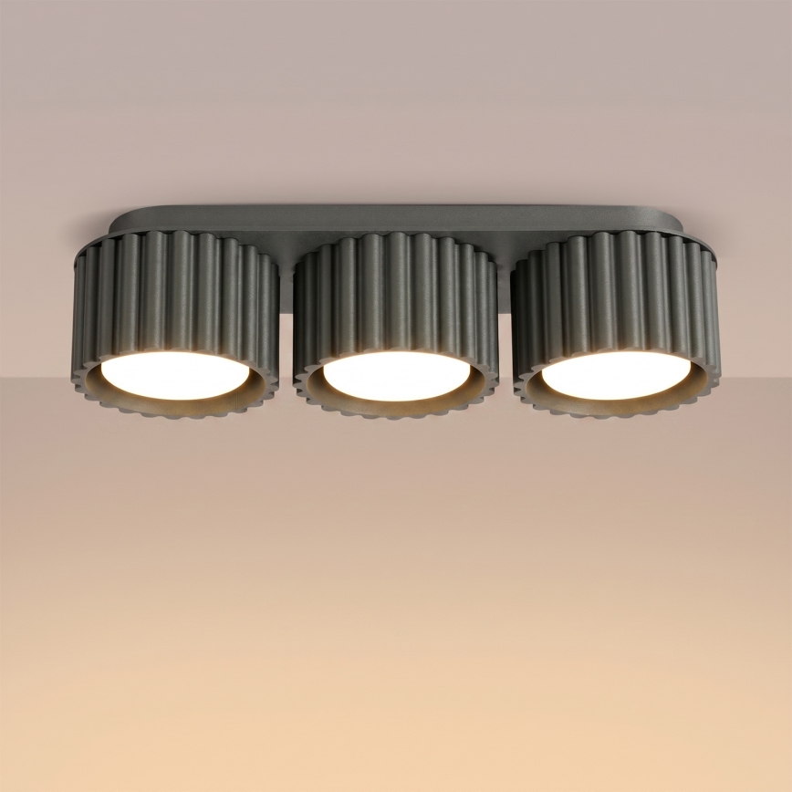 AURA 3xGX53/10W/230V Spotlight, Black