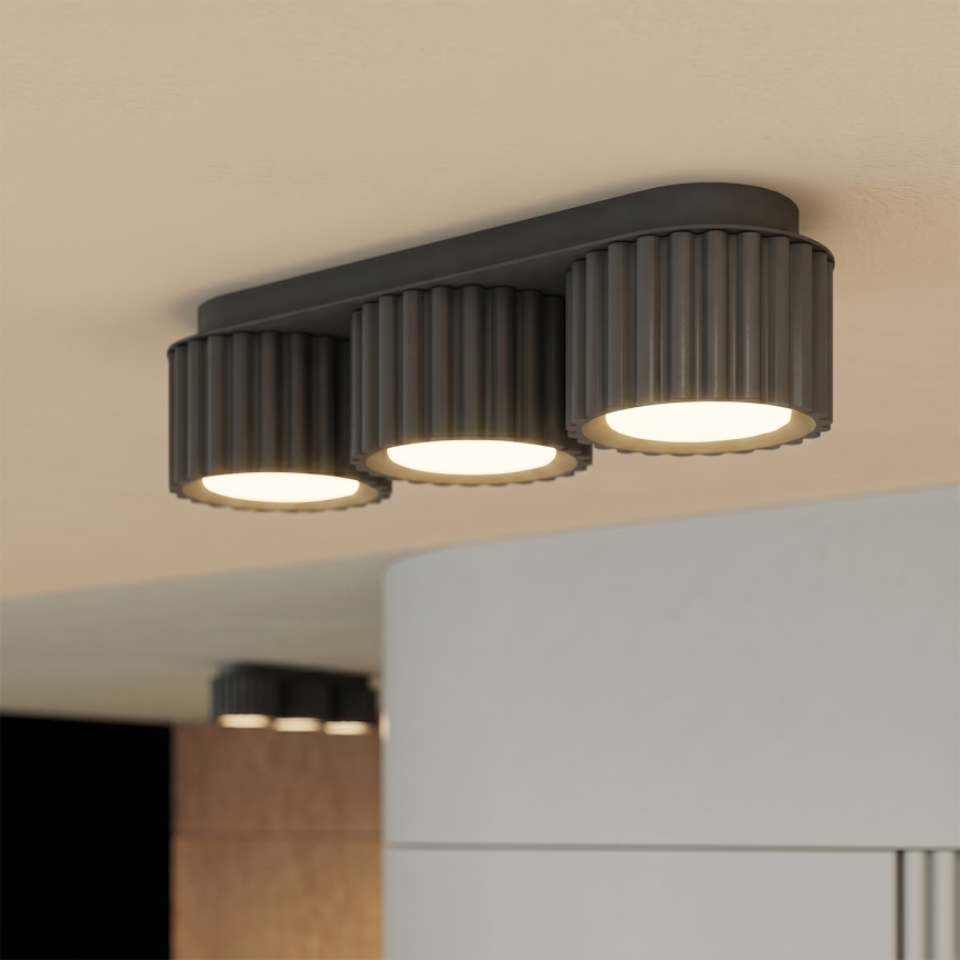 AURA 3xGX53/10W/230V Spotlight, Black