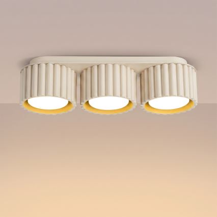 AURA 3xGX53/10W/230V spotlight, cream