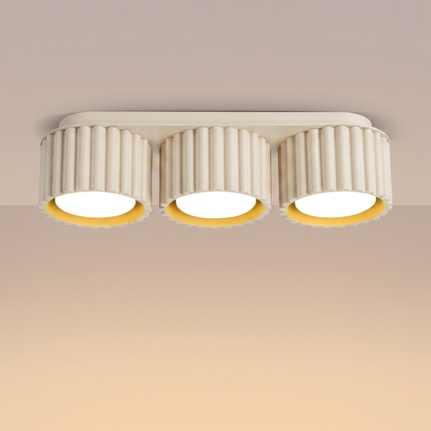 AURA 3xGX53/10W/230V spotlight, cream