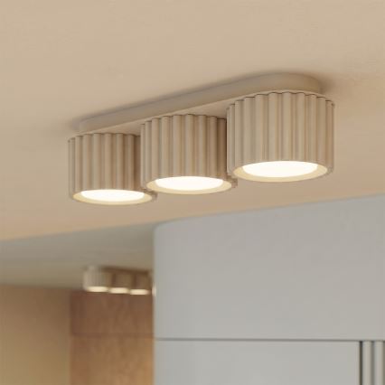 AURA 3xGX53/10W/230V spotlight, cream