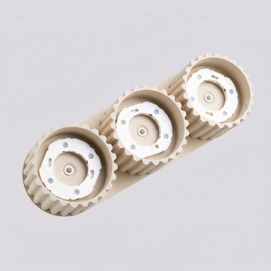 AURA 3xGX53/10W/230V spotlight, cream