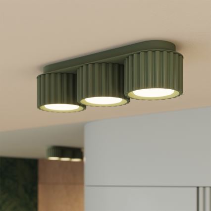 AURA Spotlight 3xGX53/10W/230V, Green