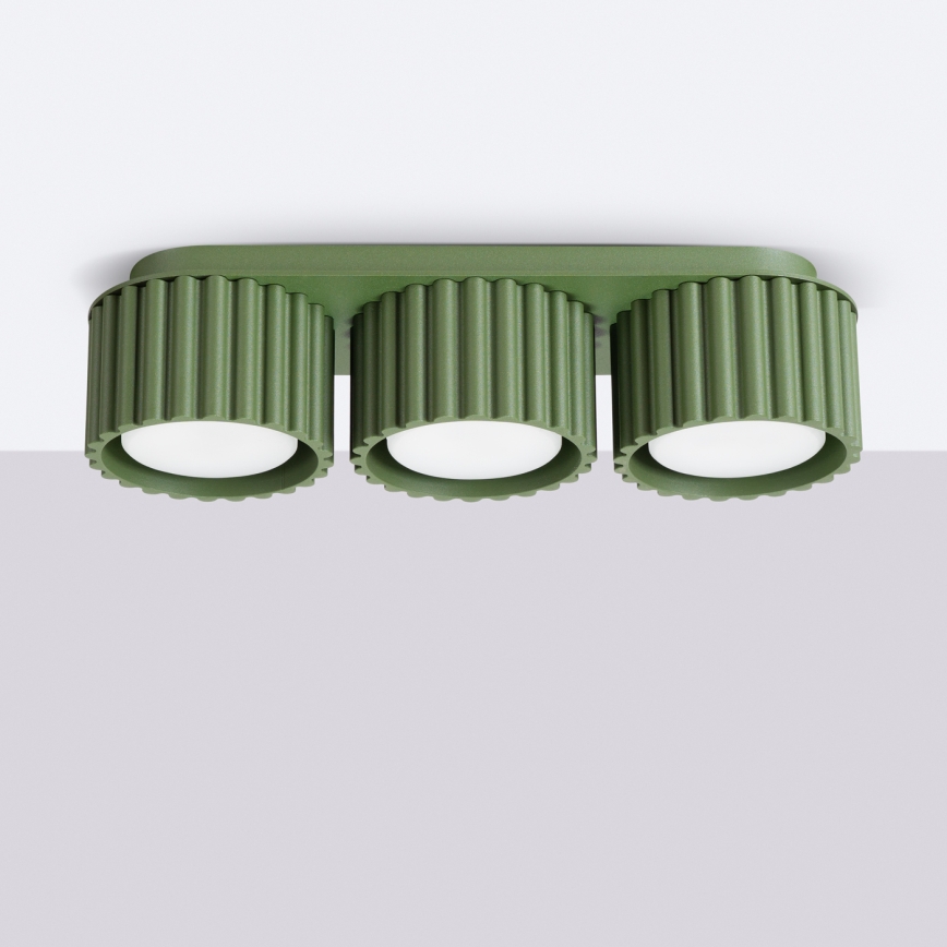 AURA Spotlight 3xGX53/10W/230V, Green