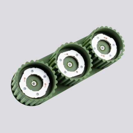 AURA Spotlight 3xGX53/10W/230V, Green