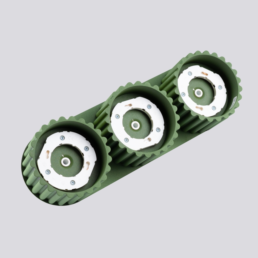 AURA Spotlight 3xGX53/10W/230V, Green