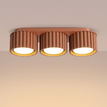 AURA Spotlight 3xGX53/10W/230V Orange
