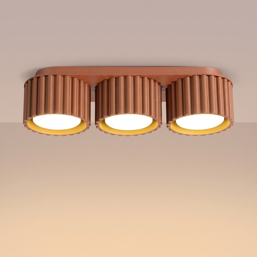 AURA Spotlight 3xGX53/10W/230V Orange