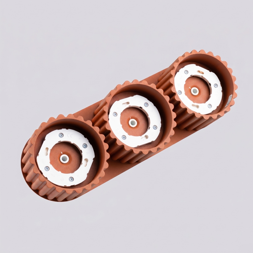 AURA Spotlight 3xGX53/10W/230V Orange