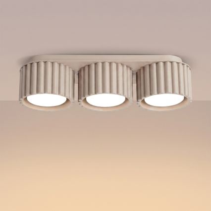 AURA spotlight 3xGX53/10W/230V taupe