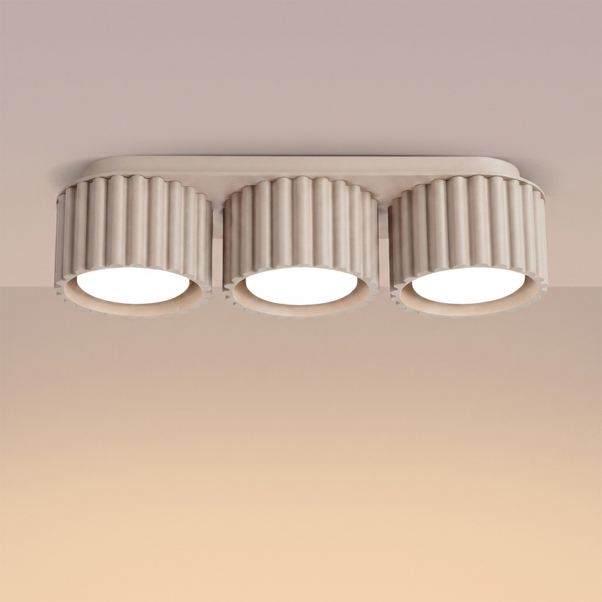 AURA spotlight 3xGX53/10W/230V taupe
