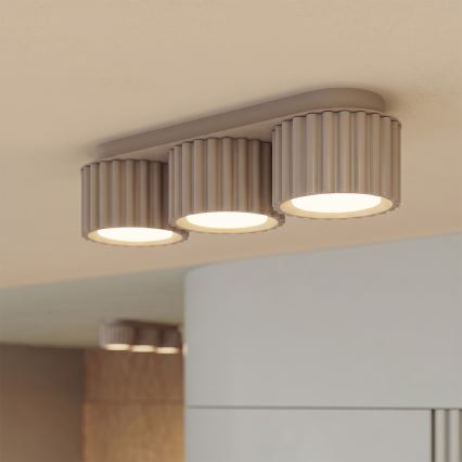 AURA spotlight 3xGX53/10W/230V taupe