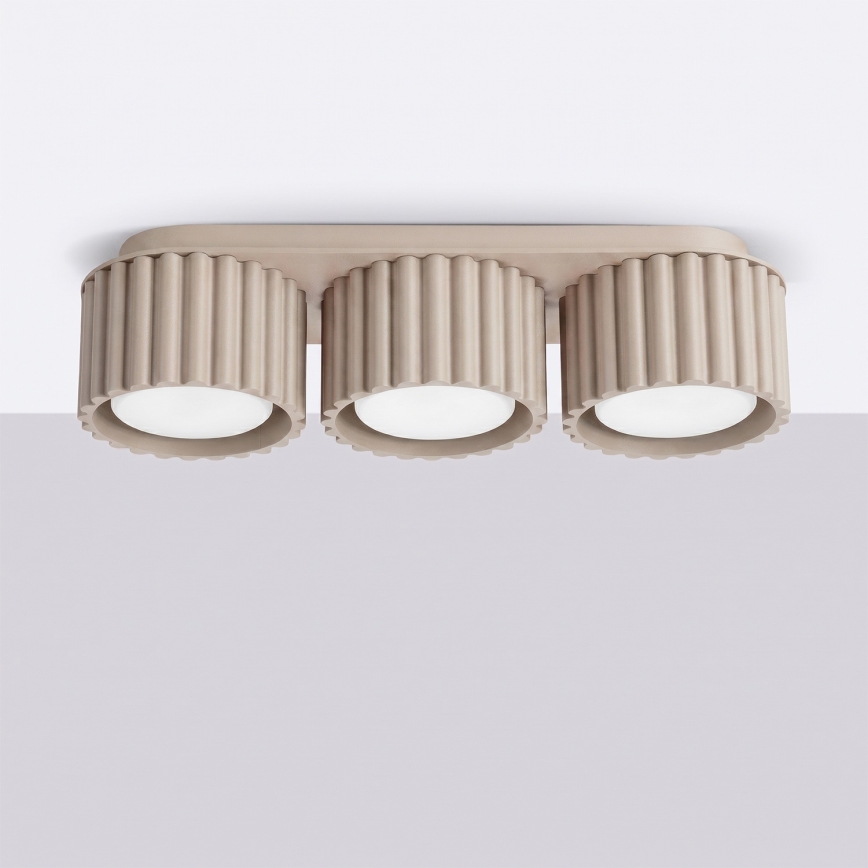 AURA spotlight 3xGX53/10W/230V taupe