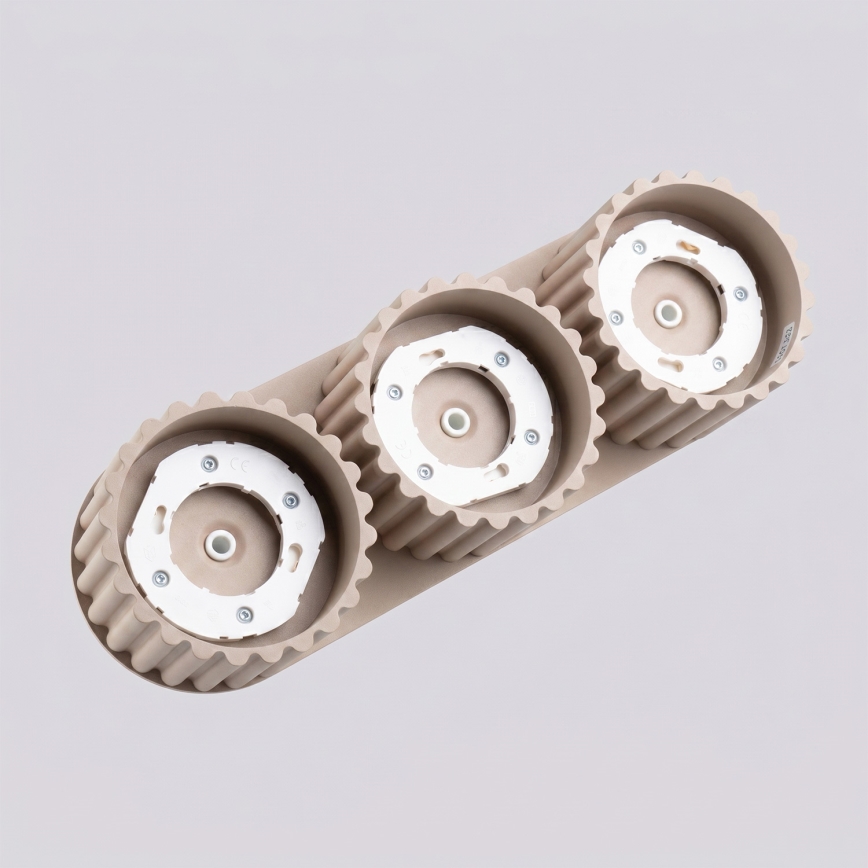 AURA spotlight 3xGX53/10W/230V taupe