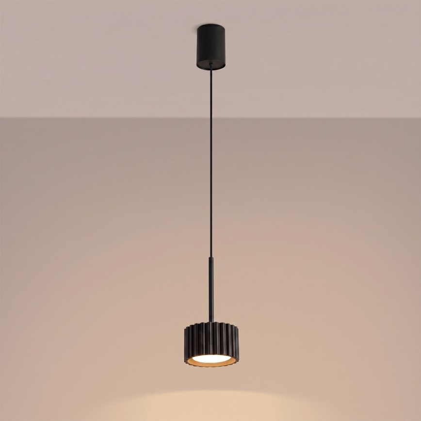 AURA cable pendant light, 1x GX53/10W/230V, black