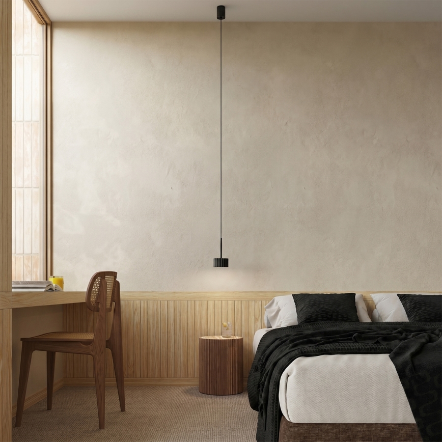 AURA cable pendant light, 1x GX53/10W/230V, black