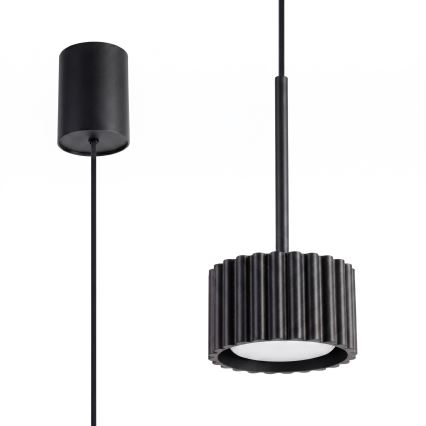 AURA cable pendant light, 1x GX53/10W/230V, black