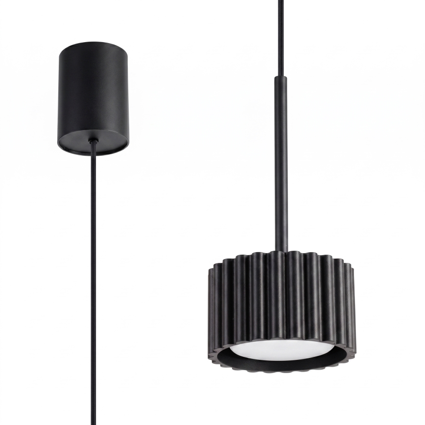 AURA cable pendant light, 1x GX53/10W/230V, black