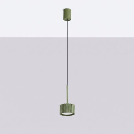 AURA cable-suspended pendant light 1xGX53/10W/230V green