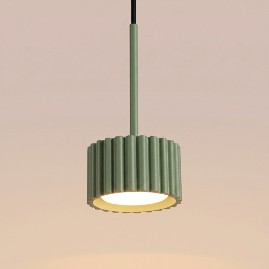 AURA cable-suspended pendant light 1xGX53/10W/230V green