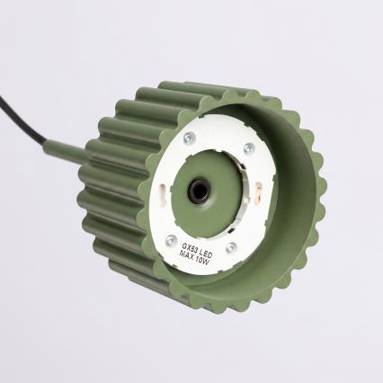AURA cable-suspended pendant light 1xGX53/10W/230V green