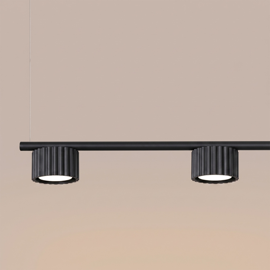 AURA cable-suspended pendant light 4x GX53/10W/230V, black